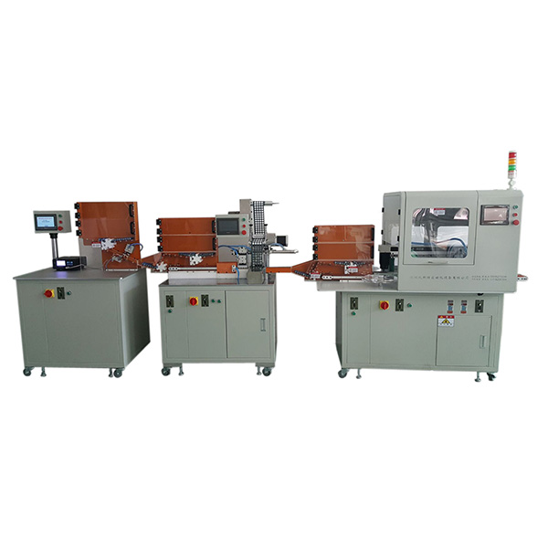 移動電源電池自動分選+貼面墊+點焊組合套機(jī)